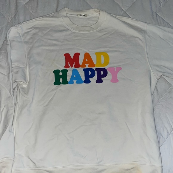 Madhappy Sweaters - Madhappy Rainbow Logo Crewneck Sweatshirt - Size XL